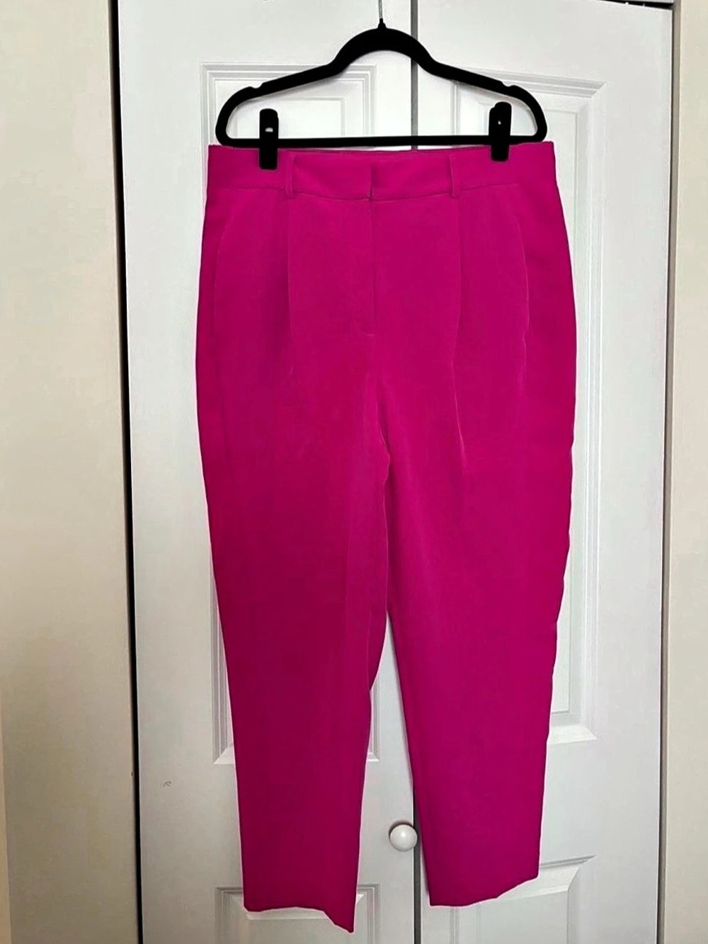 Express Super High Waisted Pleated Ankle Pant Pants Pink 14R